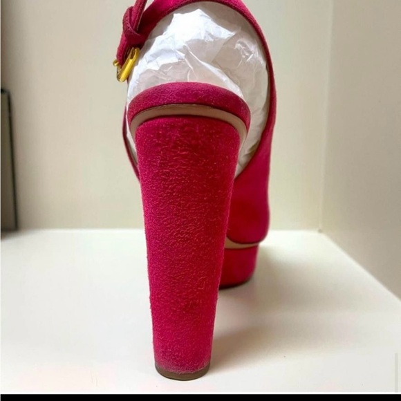 Prada pink suede platform heels - Picture 8 of 8